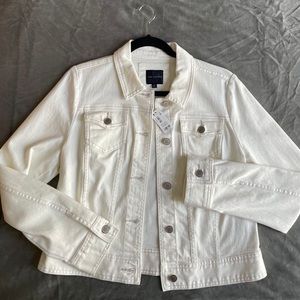 New White Denim Jacket, The Limited, Size M